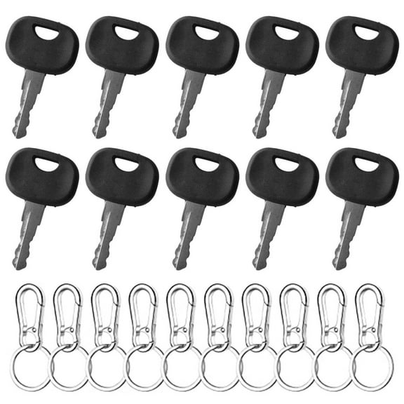 10PCS 14603 Ignition Key With Keychain Suitable For Tractors Forklifts Etc