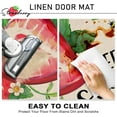 thumbnail image 5 of Spring Summer Strawberry Decorative Front Door Mat, Berry Sweet Welcome Doormat Indoor Outdoor Non-Slip Floor Entryway Rug, Fruit Bee Seasonal Home Kitchen Decoration 17x30 Inch, 5 of 6