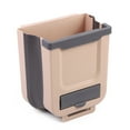 thumbnail image 1 of letairis Hanging Garbage Bins Solution Garbage Storage Folding Bending Say To Bending Bin For Disposal Garbage Storage Folding khaki Small 23 * 20 * 5cm, 1 of 9