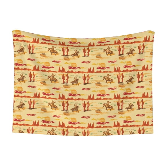 Naloa Wild West Colorful Dog Blanket, 3 Sizes Cat Blanket for Indoor Cats Large Medium Small Dog Gifts-Small