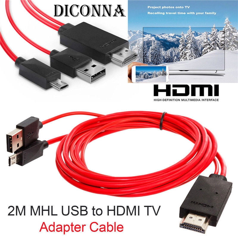 Für Android Handy Mhl Micro-USB auf HDMI 1080P HD TV Kabel Adapter-Durable 