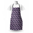 thumbnail image 3 of Floral Apron, Ornamental Tulips Inspired Violet Motifs, Unisex Kitchen Bib with Adjustable Neck for Cooking Gardening, Adult Size, Purple Pale Mauve, by Ambesonne, 3 of 4