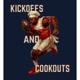 thumbnail image 2 of Go Sports! But Where's the Food? Youth Navy Blue Crew Neck Short Sleeve Tee-Medium, 2 of 4