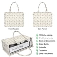 thumbnail image 2 of Large Capacity Tote Bag,Highland Cow Cactus Triangle Pattern Handbag Fashion Luxury Tote Bag,15.7"x13"x 5.1" Inches,Laptop Compatible, 2 of 6