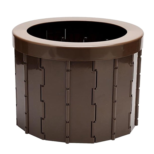 Inodoro plegable portátil, inodoro Porta orinal para automóvil s, asiento de inodoro de para camping, senderismo, viajes , ancian marrón Baoblaze Baño portátil