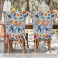 thumbnail image 5 of Decorative Chair Back Cover One Size x6 Chair Cover Dining Chair Slipcovers Chair Back Decoration Festival Chair Decoration Colorful Pretty Elephant, 5 of 6