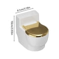thumbnail image 2 of Fwttom Bol d'Eau, Bol d'Eau en Forme de Toilette Bol de Toilette Mural avec Couvercle Distributeur d'Eau pour Animaux avec Bol Intérieur en Acier Inoxydable, 2 of 2