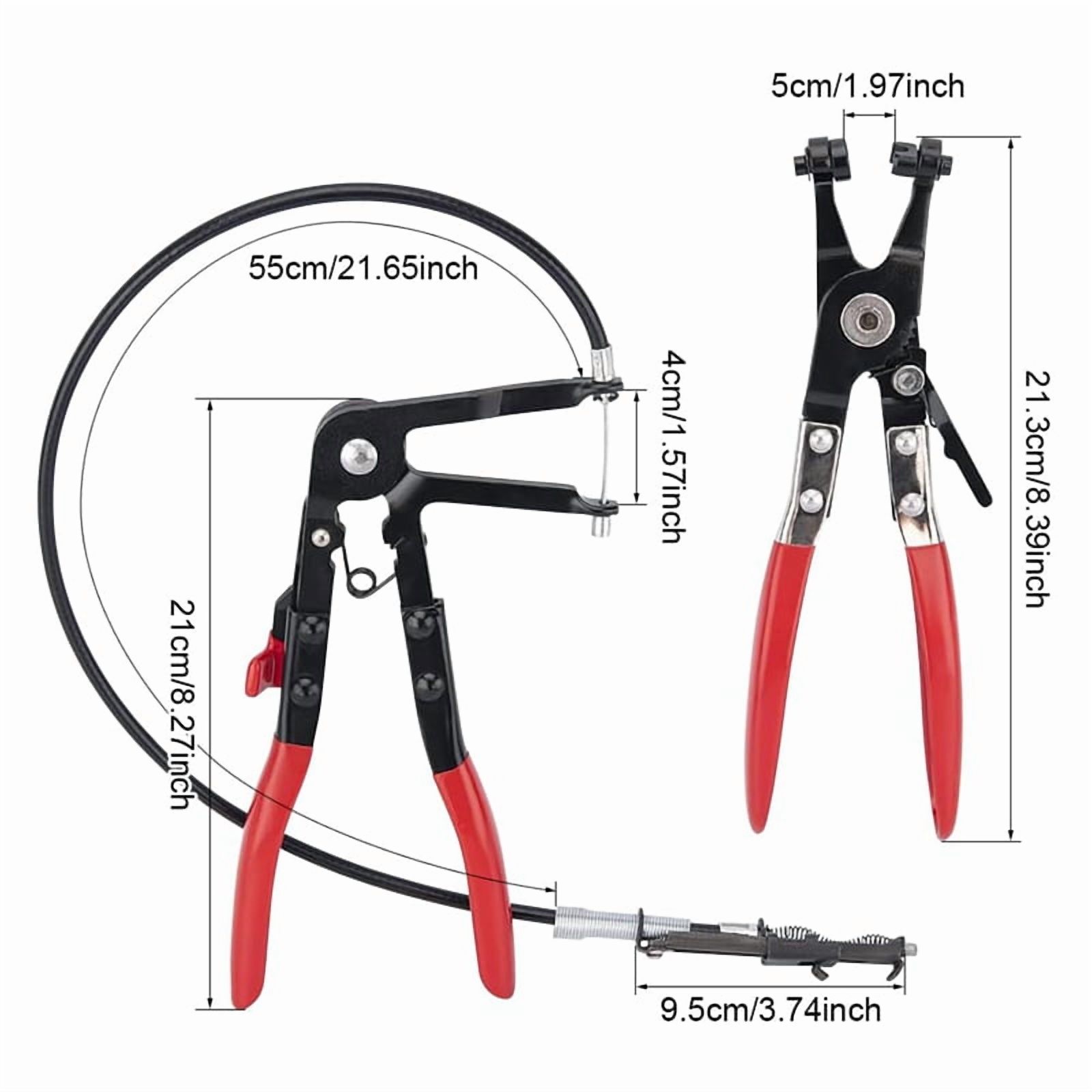 Pack of 2 Hose Clamp Pliers,Hose Clamp Pliers with Straight Neck, Hose Clamp Pliers for Mounting and Disassembling Hoses