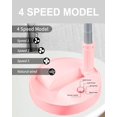 thumbnail image 4 of UN UNITEDTIME Ventilador de computadora y mesa, ventilador plegable portátil de viaje, funciona con pilas, ventilador plegable de altura ajustable con temporizador de control remoto, 4 ajustes de, 4 of 5