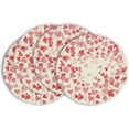 thumbnail image 1 of Set de 4 Individuales Redondos Corazones Rosas de Amor de 35 cm para Decoración Romántica de Mesa y Celebraciones, 1 of 5