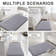 thumbnail image 6 of Smiry Memory Foam Bathroom Rugs 24x16, Non-Slip Bath Rugs and Mats, Soft Absorbent Bathroom Mat for Bathroom Floor Machine Washable, Medium Grey, 6 of 6