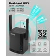 thumbnail image 4 of AC1200 Wireless Dual Band Range WiFi Extender with WPS One Button, 2 High Gain Antennas & Covers up to 3000 SQFT, 4 of 7
