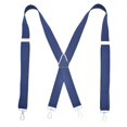 thumbnail image 3 of SGFCWSX Men's X-Back Suspenders, Elastic Adjustable 4-Clip Formal Casual Navy, 3 of 3