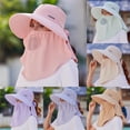 thumbnail image 4 of FUZHIQ Women's Full Coverage Neck Flap Sun Hat, UV Protection Bucket Hat with Face Cover for Hiking, Fishing, Beach, Outdoor, 4 of 7