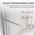 thumbnail image 7 of UKD01 61 to 65 in. x 66 in. H Frameless Double Sliding Shower Door in Chrome with 3/8 in. (10mm) Clear Glass, 7 of 7