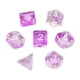 thumbnail image 2 of 7 dados poliédricos acrílicos para fiestas, dados pintados para juegos de rol DND RPG púrpura, 2 of 9