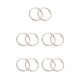 thumbnail image 2 of Qarigey 1 par de suministros de joyería, pendientes de aro grande de oro rosa para mujer, círculo liso con orificio para la oreja, decoración para 5 cm sin agujero 5piezas Qarigey CBP219631, 2 of 4