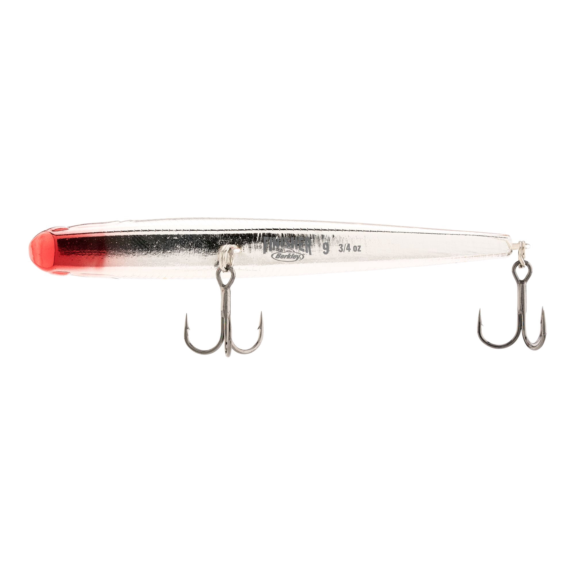 Berkley Finisher, 3.5 in, Glide Baits, Chrome Red Perch (1 Count)