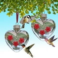 thumbnail image 4 of Easy-fill Hummingbird Feeder Heart-shaped Hummingbird Feeder Outdoor Hanging Plastic Feeder with Flower Feeding Ports for Garden Yard Patio Tree Decor, 4 of 8