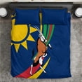 thumbnail image 2 of Namibia National Emblem Bedding Set Flag Colors & Symbolic Animals Design TS04, 2 of 7