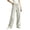 Beige, variant on QQZ Wide Leg Loose Jeans For Women, Drawstring Elastic Waist Stretchy Denim Pants, 5‑Pocket Full‑Length Trendy Jeans For Daily Dating Outdoor Casual Wear