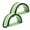 Green, variant on Nylon Bike Pedal Straps for Training and Daily Riding Adjustable Toe Clip Bands for Fixed Gear or Indoor Bikes