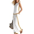 thumbnail image 4 of Two Piece Lounge Sets for Women Spring Vacation Beach Travel Airport Outfits Casual Cruise Fashion 2026 White XXL, 4 of 9