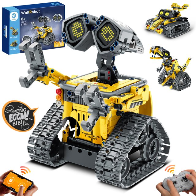 Robot de construcción STEM Sillbird Wall Robot 5 en 1 con 435 piezas