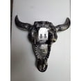 thumbnail image 3 of Large Metal Wall Mount Bull Head Sculpture Faux Skull Bison Head Sculpture Unique Figurine Bull Head Statue A Excellent Item for Home | Office | Restaurant Decorations by indaiaart12, 3 of 3