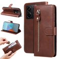 thumbnail image 1 of Estuche de Cuero PU con Cierre para Xiaomi Redmi Note 13 Pro 5G , Funda Protectora con Billetera y Correa, 1 of 6