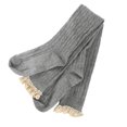 thumbnail image 3 of Stylish Women Warm Leg Warmer Lace Trim Button Knit Knee High Crochet Boot Socks, 3 of 12