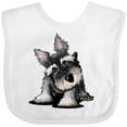 thumbnail image 3 of Inktastic Curious Schnauzer Boys or Girls Baby Bib, 3 of 4