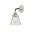 thumbnail image 4 of Innovations Lighting  Nouveau 2 Cone - 1 Light 6" Sconce Clear/Black Polished Nickel, 4 of 5