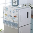 thumbnail image 1 of Nvzi 1 toalla sencilla para refrigerador, paño protector antipolvo para puerta simple o doble, toalla multiusos para electrodomésticos, cubierta antipolvo de 140 * 55 cm (estilo 2 - azul), 1 of 2