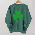 thumbnail image 5 of Womens Oversized Sweatshirt Stpatricksday Irish Print Long Sleeve Casual Pullover Plus Size Sweatshirts for Women Green 2Xl, 5 of 5