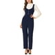 thumbnail image 1 of INSPIRE CHIC Mono Casual de Mujer con Pierna Ancha y Bolsillos, Overoles de Punto, Talla XL, Azul Marino, 1 of 6