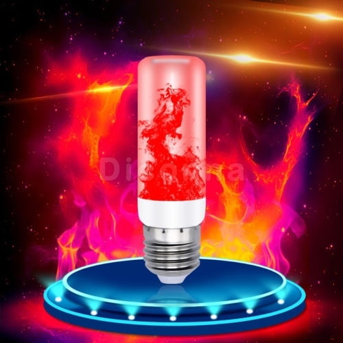 4Modes E27 LED Flame Effect Simulated Nature Fire Light Bulb Decoration Lamp 