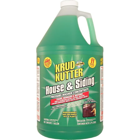 Krud Kutter HS01 Green Pressure Washer Concentrate House and Siding Cleaner with Mild Odor, 1 (Best Way To Clean Vinyl Siding On A House)