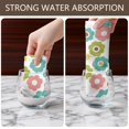 thumbnail image 4 of 2 Pcs Pioneer Flower Floral Print Pattern Kitchen Towels, Funny Microfiber Dish Towel Set, 18" X 26" Tea Towels, 4 of 6