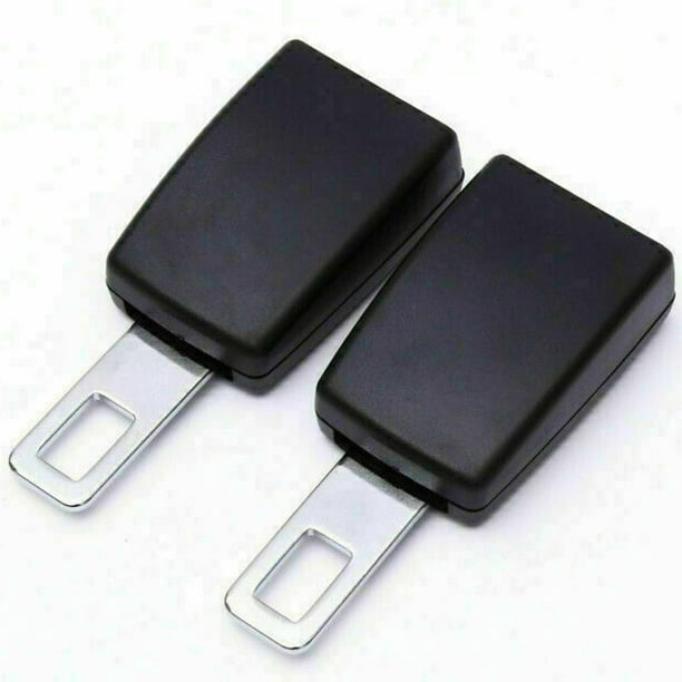 Extension ceinture sécurité noire pour voiture, 2 pièces, 25cm, Clip  verrouillage, boucle sécurité