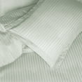 thumbnail image 4 of Egyptian Cotton 600 Thread Count Stripe Duvet Cover Set, Mint, Full/Queen by Superior, 4 of 6