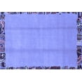 thumbnail image 1 of Ahgly Company Machine Washable Indoor Rectangle Abstract Blue Modern Area Rugs, 4' x 6', 1 of 4