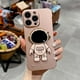 thumbnail image 1 of Funda De Metal De Pintura Fina Esmerilada Para iPhone 14 Plus 13 Mini Pro Max Moda Sin Borde Cubierta Dura De Astronauta, 1 of 4
