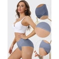 thumbnail image 3 of Unique Bargains Women's Plus Size High Waist Underpants Stretch Briefs XXL Blue, 3 of 6