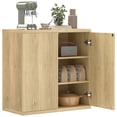thumbnail image 1 of HOMCOM Sideboard Buffet Cabinet, Kitchen Cabinet with Soft-Close Door, Oak, 1 of 10