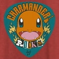 thumbnail image 2 of Women's Pokemon Charmander Rocks Racerback Tank Top Red Heather Small, 2 of 4