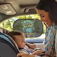 thumbnail image 2 of Yuyamidu Cute Owl Car Window Shade for Baby 2 Pack Adorable Car Sun Shade for Window Baby Side Window Sunshades for Kids 20" x 12" Car Interior Decoration, 2 of 7