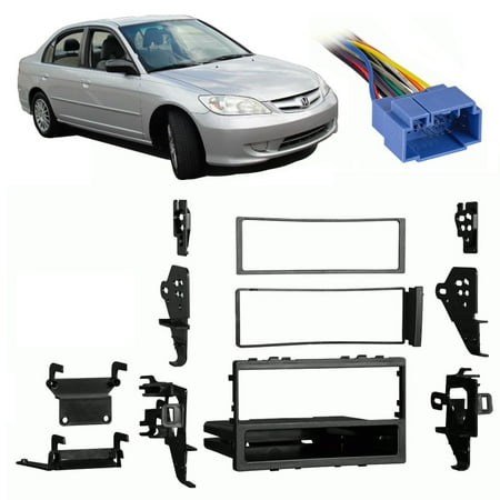 2005 Civic Special Edition - Fits Honda Civic Special Edition 2005 Single DIN Harness Radio Dash Kit