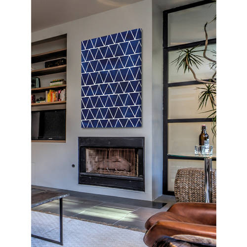 Marmont Hill "Indigo Pattern IV" Painting Print on Wrapped Canvas