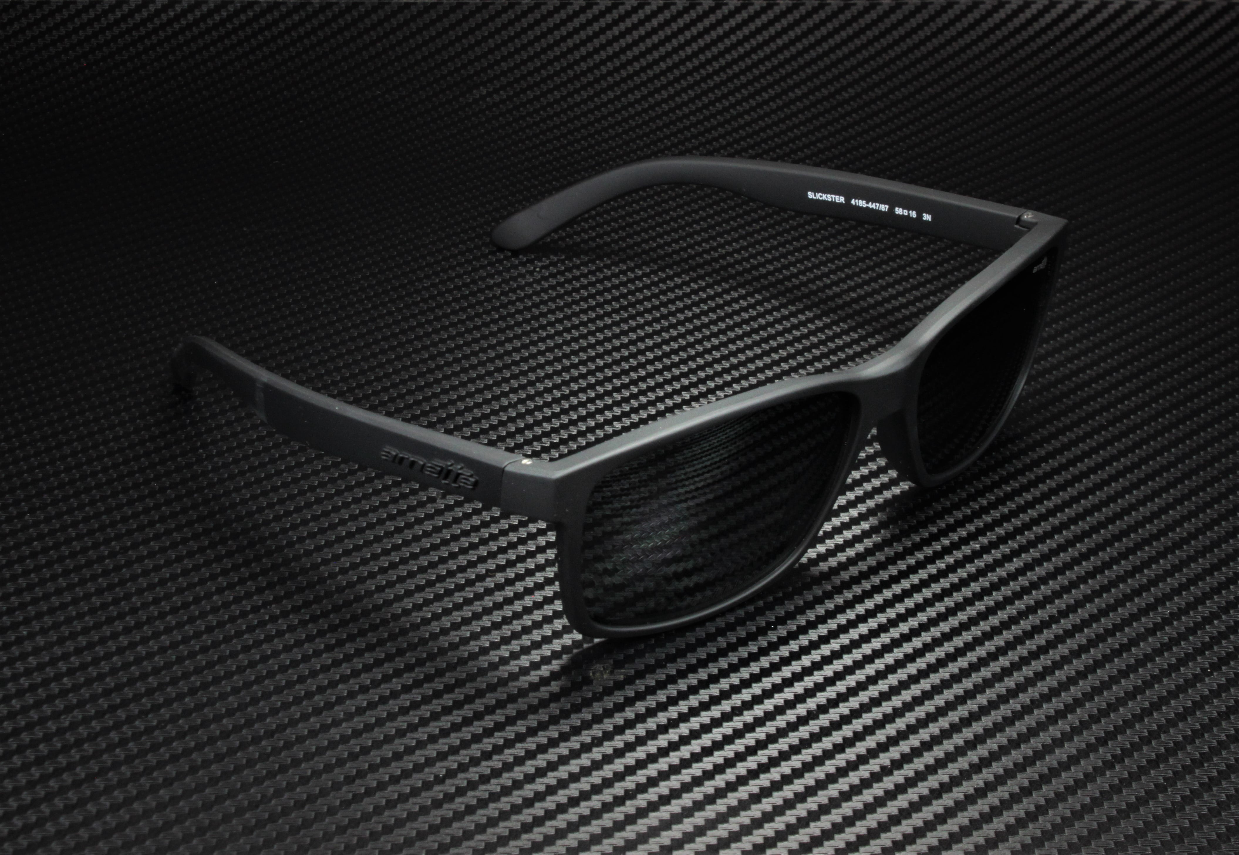 Arnette Men's Slickster AN4185-447/87-59 Black Wayfarer Sunglasses